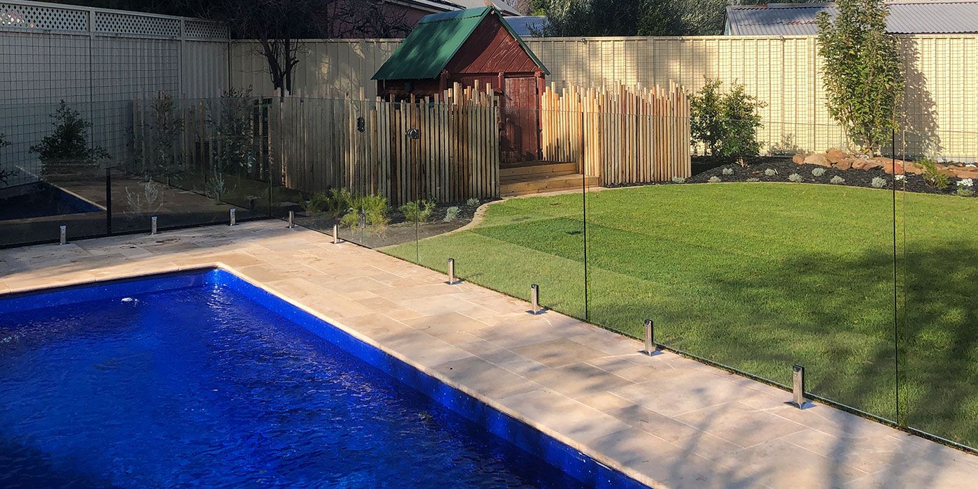 Frameless Glass Pool Fence | Pool Landscaping Ideas