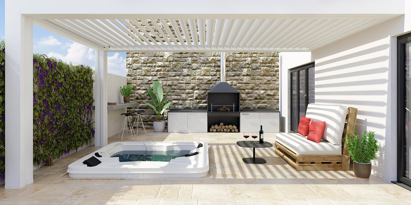 Outdoor Spa Pool Landscaping Adelaide